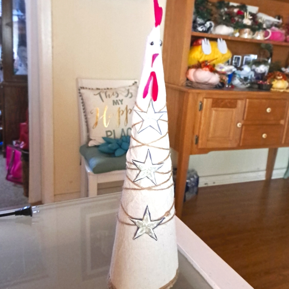 Two tall Chicken Charlie 17" tall with free homemade gift 🎁